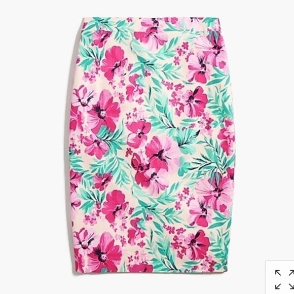 J.CREW Floral Pencil Skirt - Picture 4 of 8